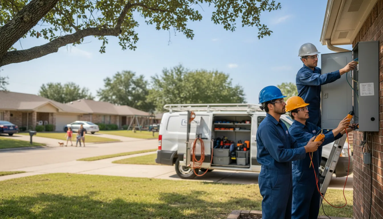 Certified electrician providing emergency electrical services in Waldron, AR